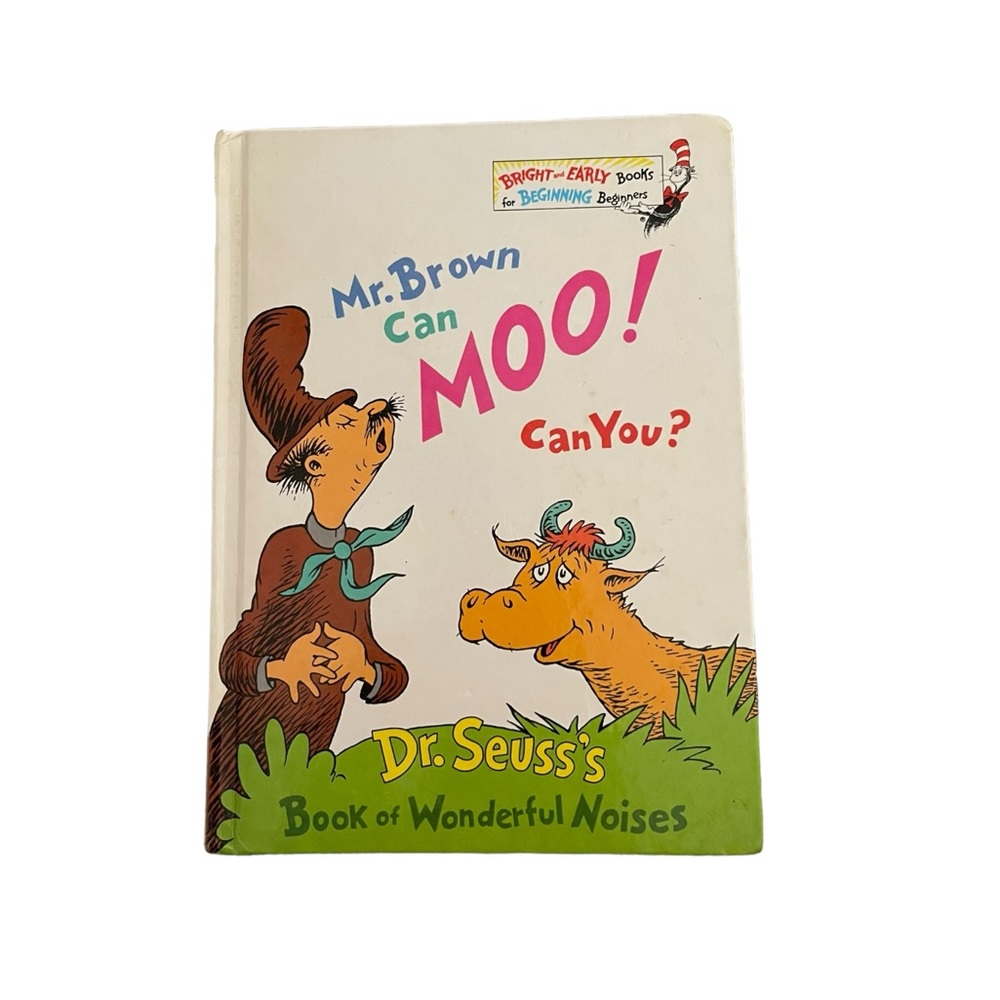 Hardcover Mr. Brown Can Moo! Can You? Dr. Seuss Children’s Book 1970